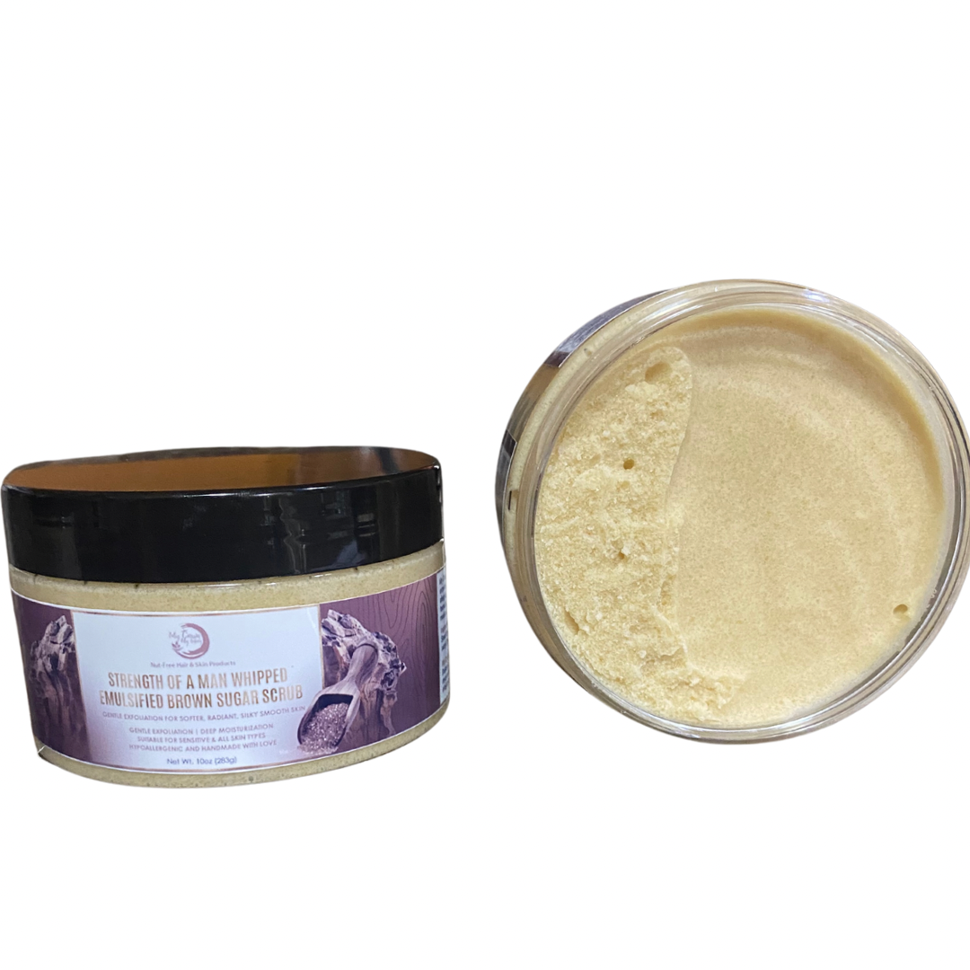 Strength of A Man Whipped Emulsified Brown Sugar Scrub