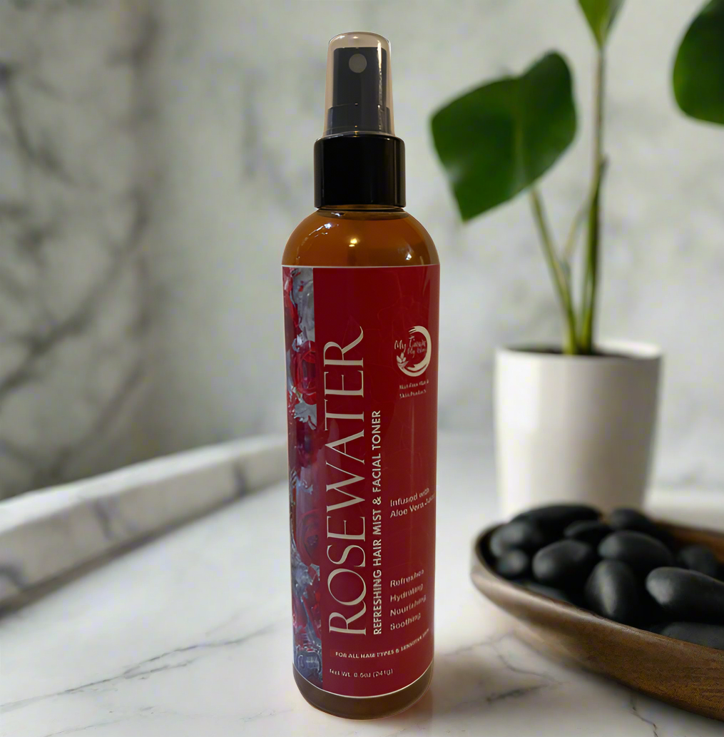 Rosewater Refreshing Hair Mist & Facial Toner